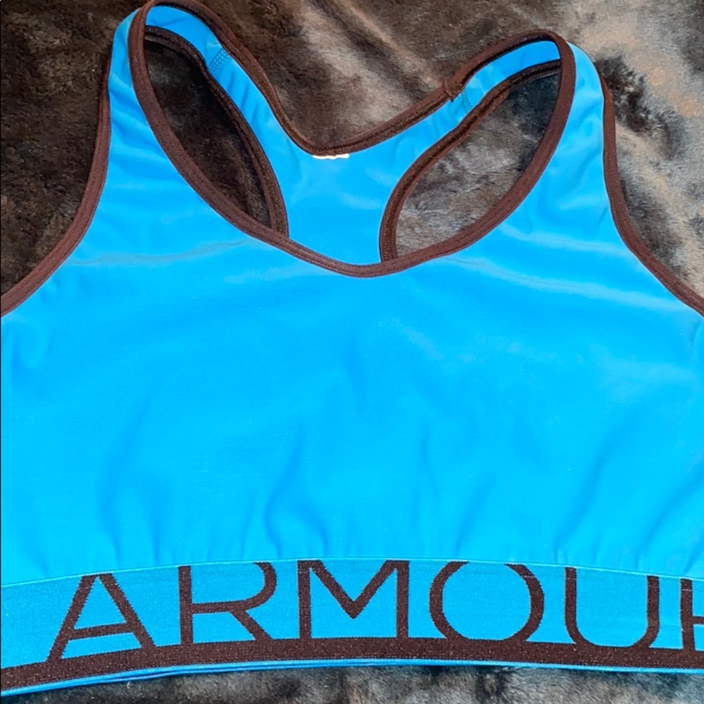 A ocean blue Under Armour Sport bra